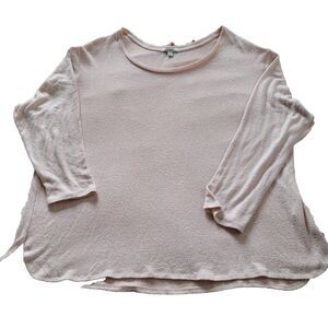 Illuminative Sweater Women XL Grey Oversized Soft Cozy Lagenlook Casual